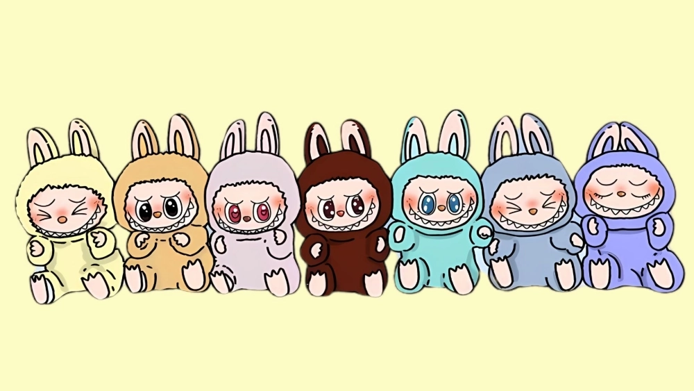 Dễ thương ngất ngây cùng hình nền máy tính labubu cute