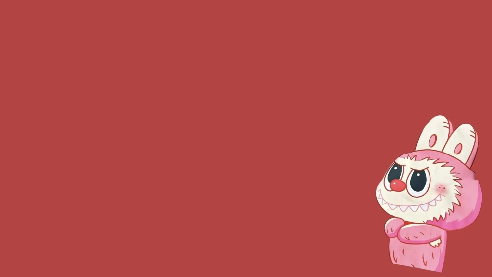 Sắc hồng ngọt ngào với hình nền labubu cute màu hồng