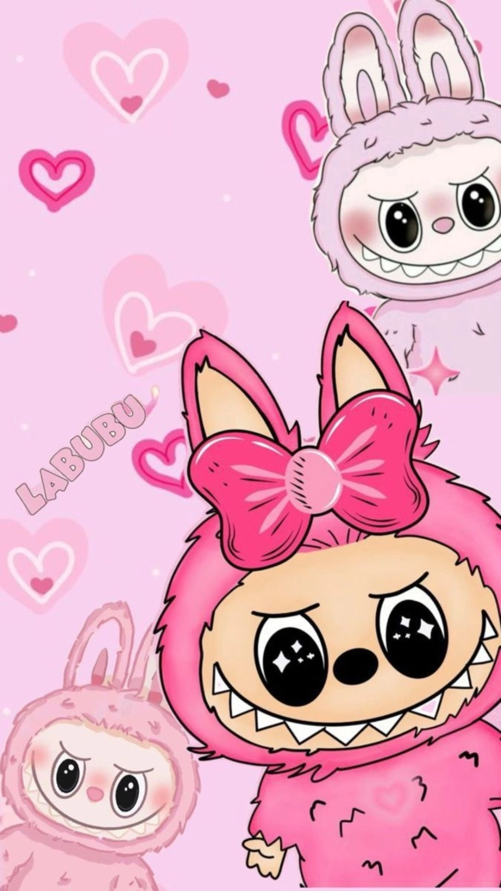 Vẻ đẹp ngọt ngào từ hình nền điện thoại labubu hồng