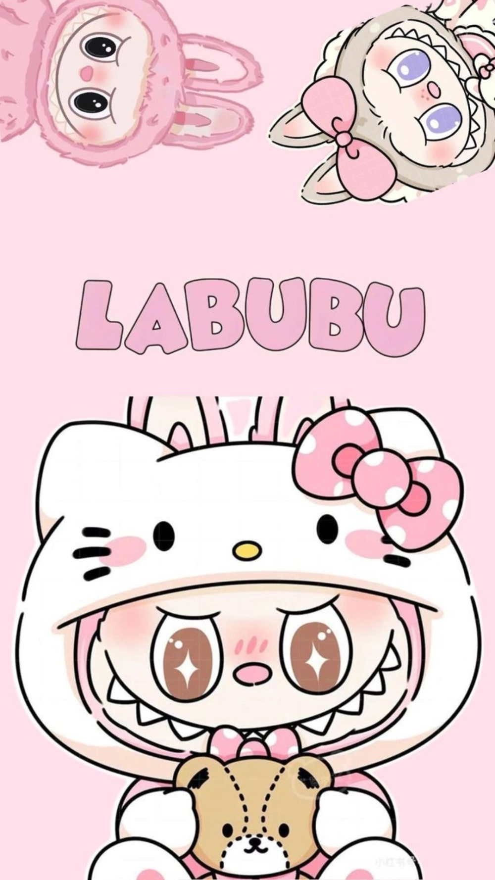 Tinh khôi và nhẹ nhàng cùng hình nền labubu màu trắng