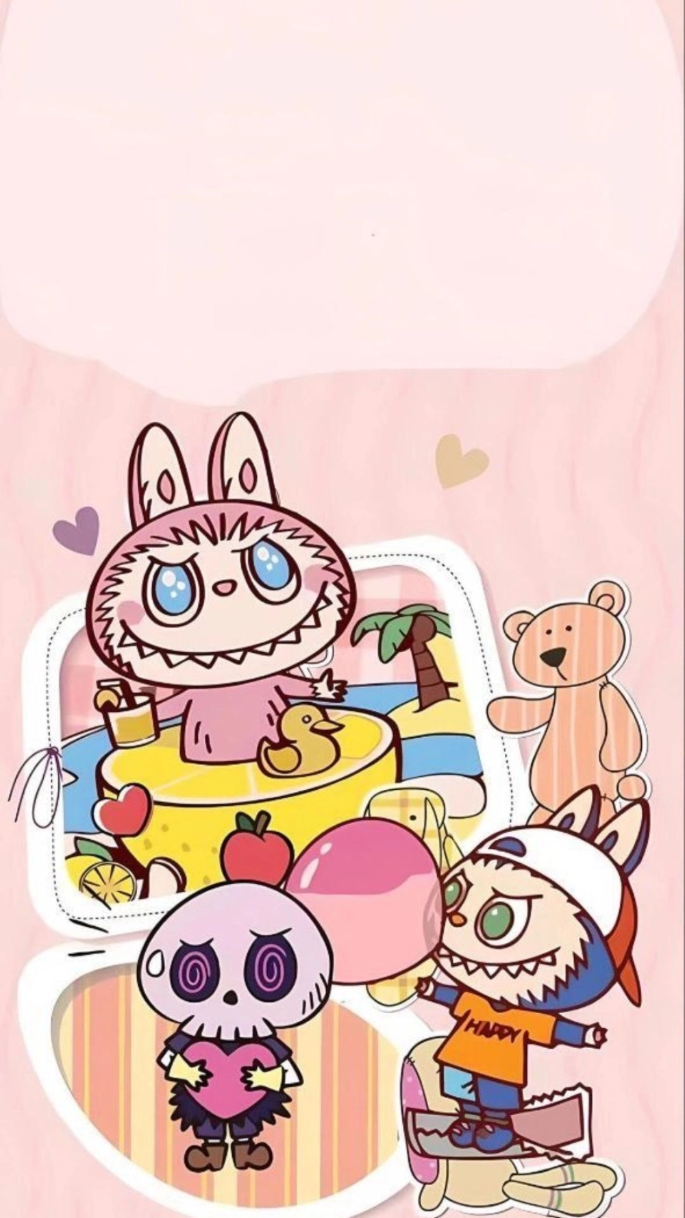 Cute bất chấp với hình nền labubu siêu cute