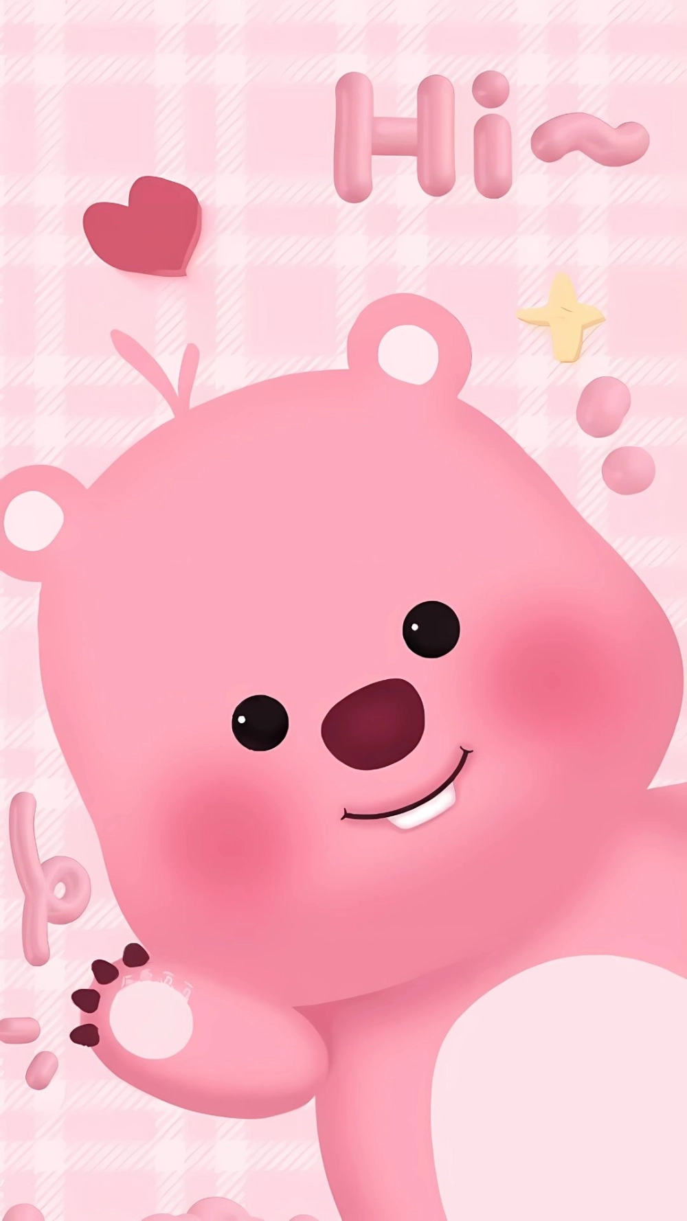 Bé gấu siêu cute trong hình nền gấu Loopy
