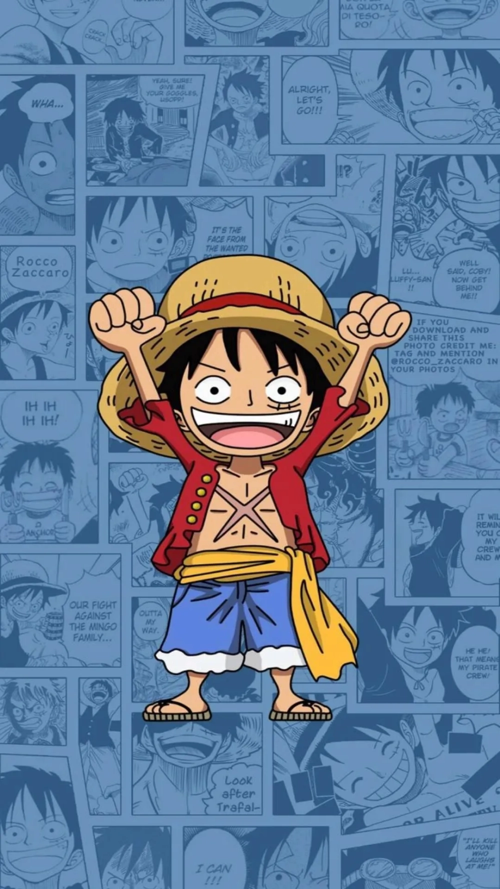 Thay giao diện mới bằng hình nền Luffy cho điện thoại
