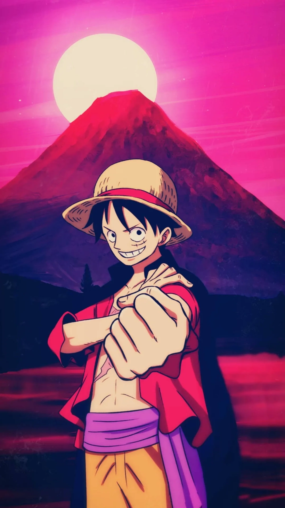 Đắm chìm trong thế giới anime với hình nền anime Luffy