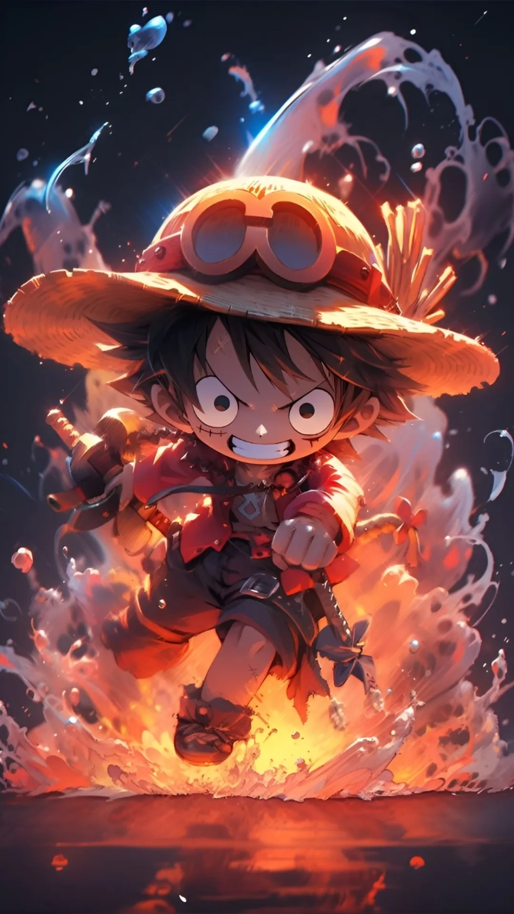 Đột phá thị giác bằng hình nền đẹp 3D Luffy
