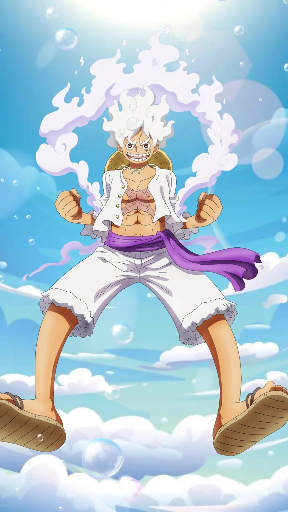 Siêu nét với hình nền Luffy Gear 5 4K