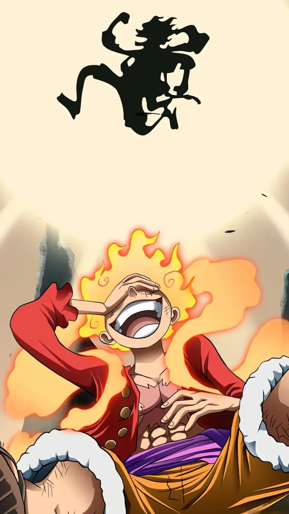Mạnh mẽ nhất là hình nền Luffy Gear 5 ngầu