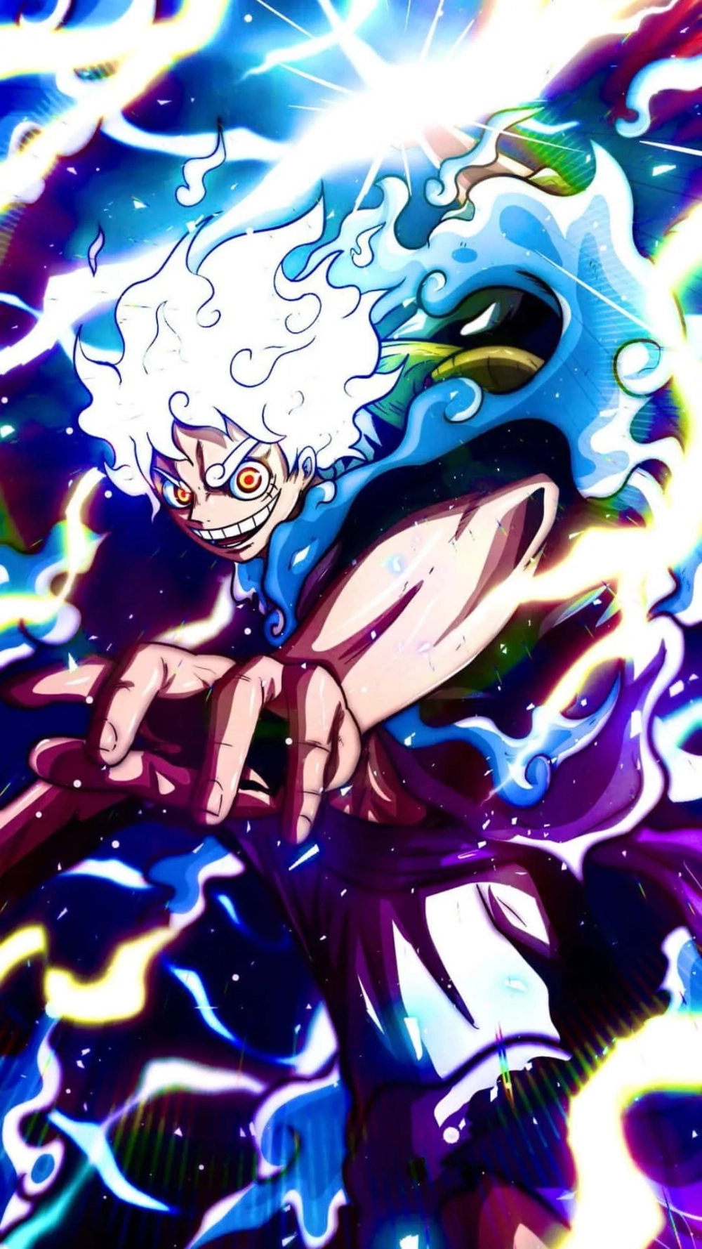 Giao diện ấn tượng với hình nền đẹp Luffy Gear 5