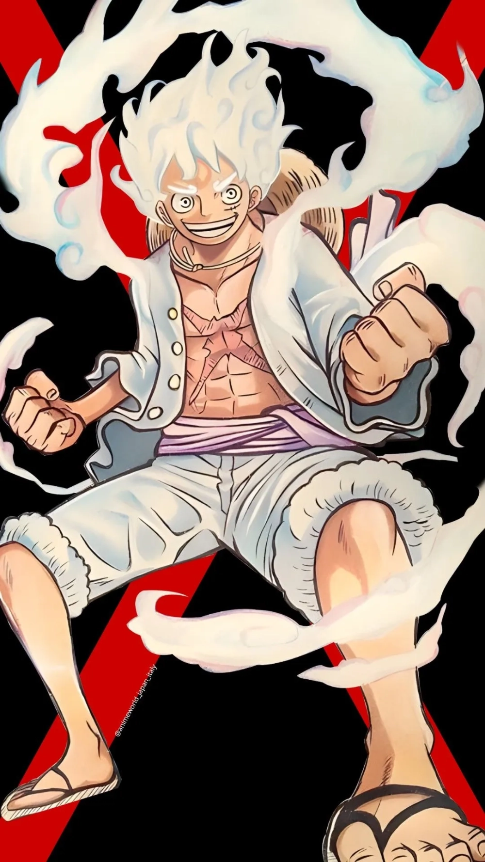 Biến hình cực mạnh từ Luffy Gear 5 hình nền