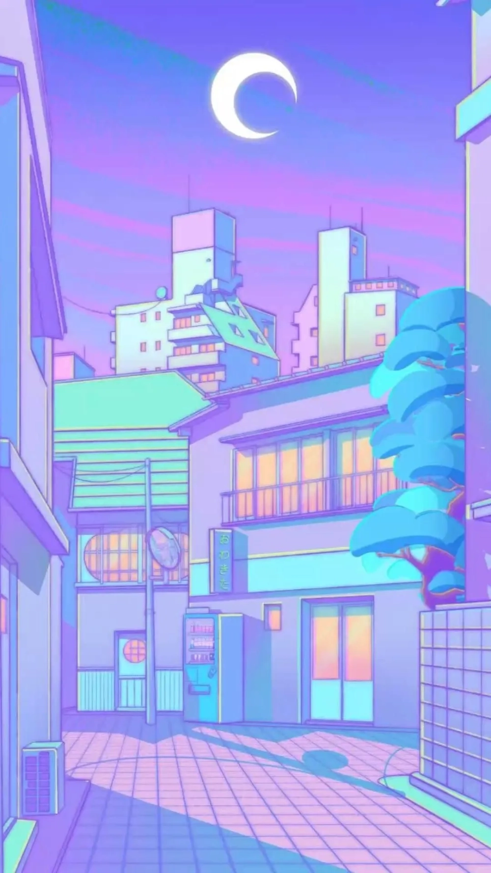 Tím pastel hút mắt trong hình nền iPhone tím