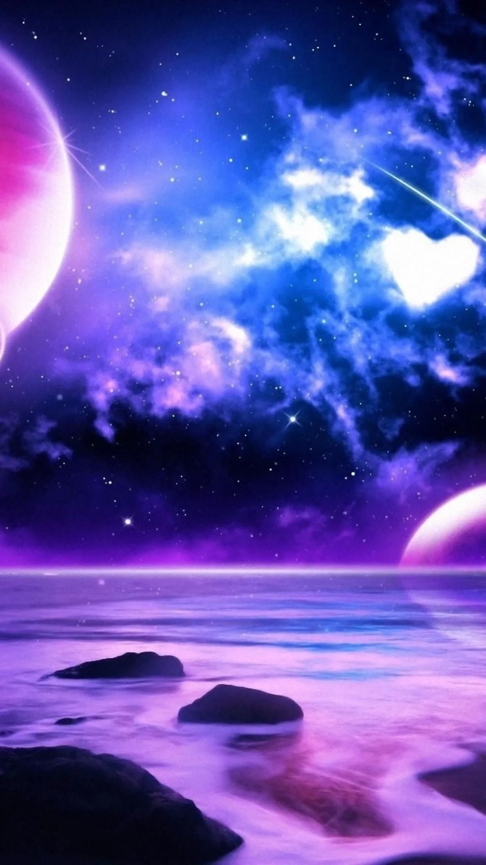 Biến tấu không gian với màu tím hình nền