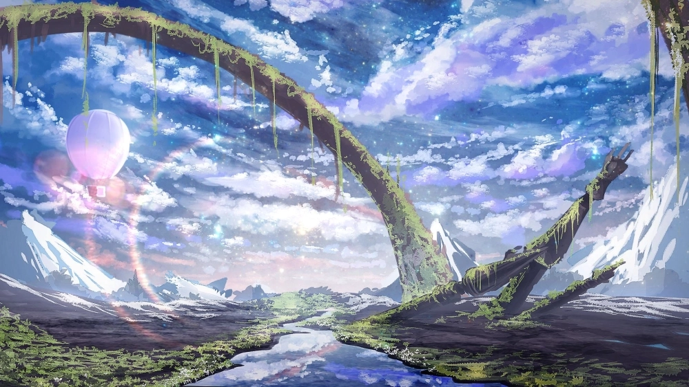 Đậm chất Nhật Bản trong từng hình nền anime phong cảnh