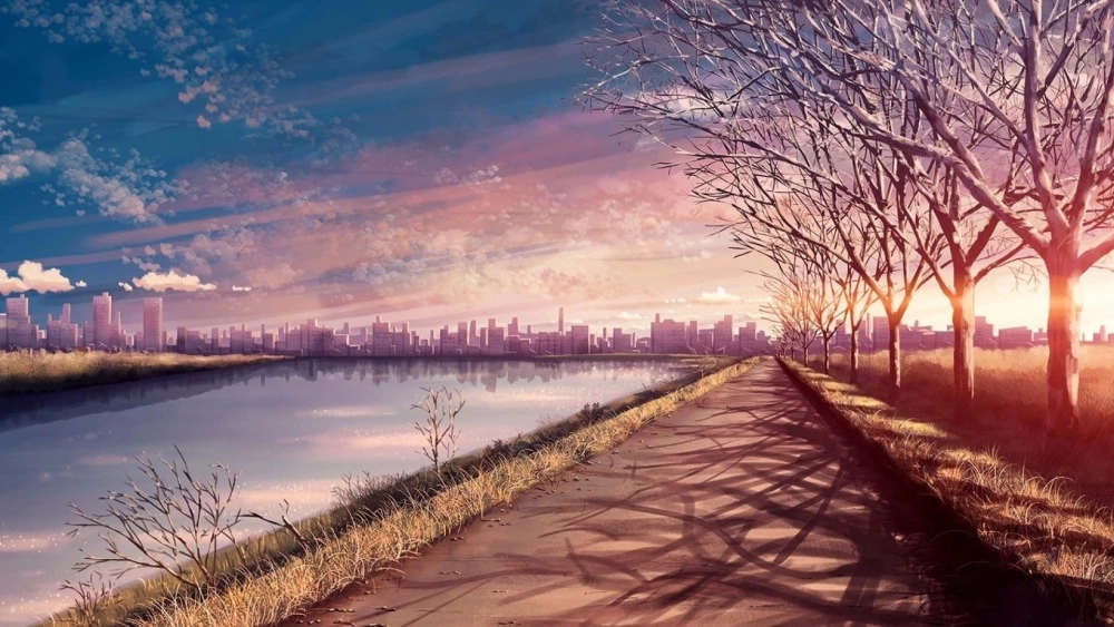 Siêu nét siêu chill với hình nền phong cảnh anime 4k