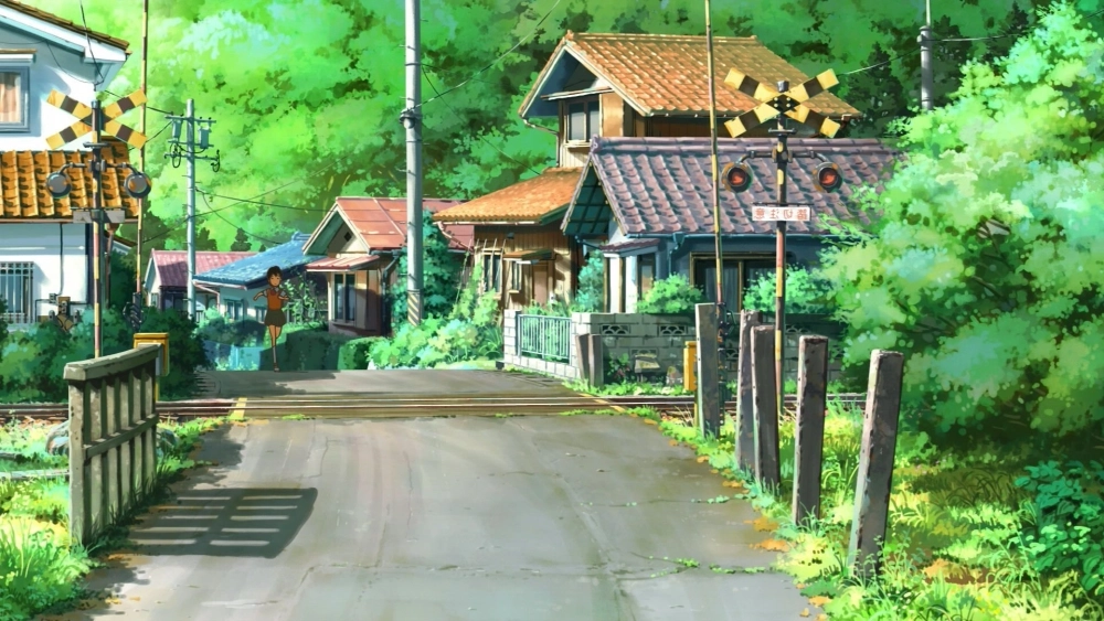 Chill nhẹ cùng hình nền laptop anime phong cảnh