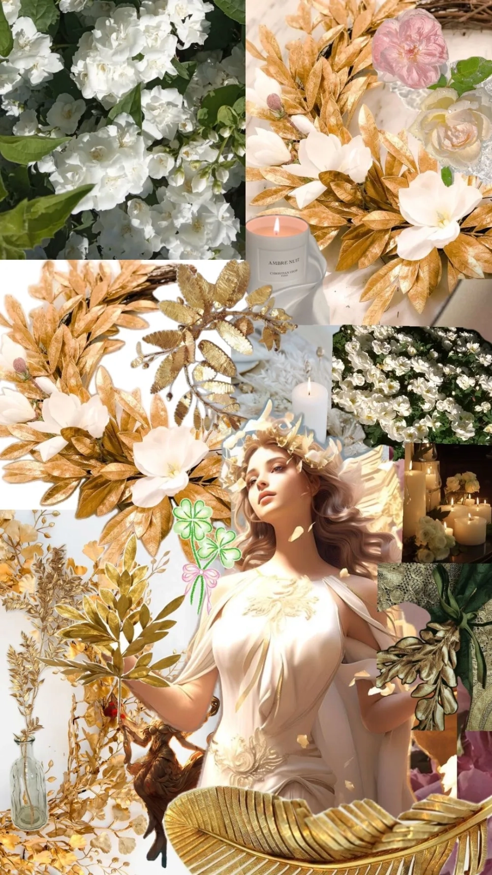 Tạo tầm nhìn sống chất với hình nền nữ thần aphrodite vision board