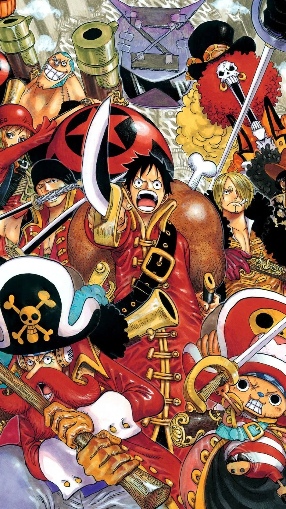 Lướt từng khung hình anime trong hình nền đẹp cho máy tính anime One Piece