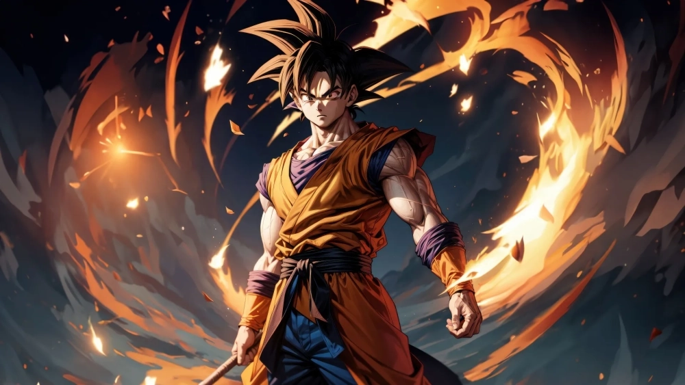 Nổi bật không gian số với Goku hình nền cực chất