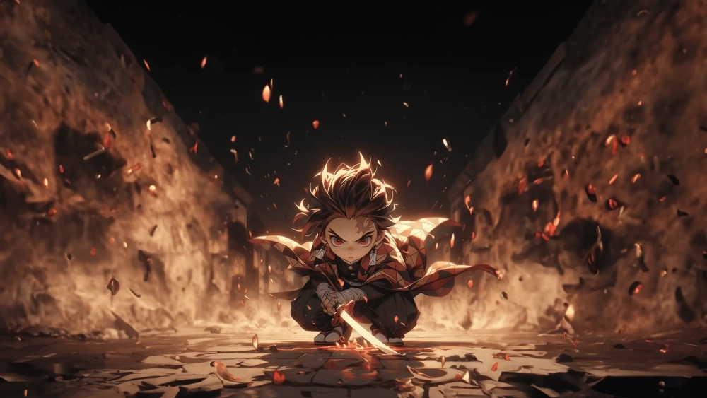 Bộ sưu tập hình nền máy tính anime Tanjiro đẹp không góc chết