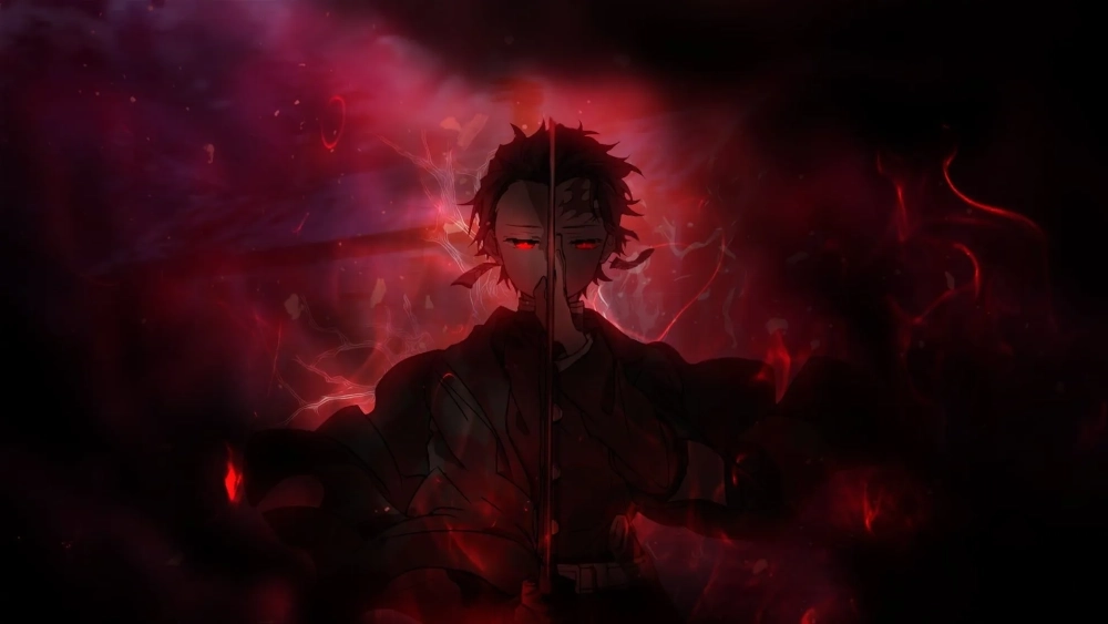 Thế giới kiếm sĩ trong ảnh Tanjiro anime