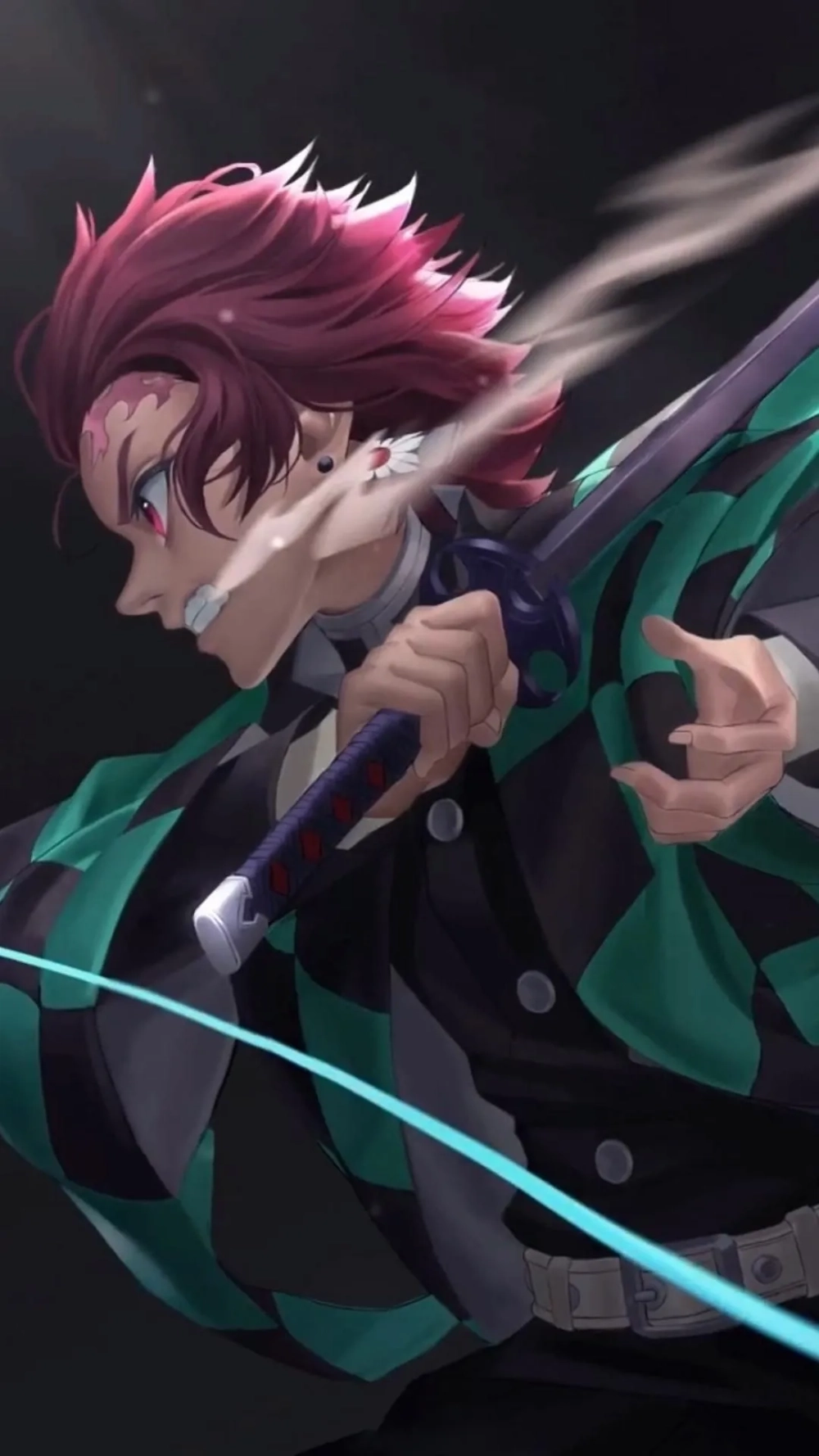 Hình nền Tanjiro nghệ thuật độc đáo chuẩn fan Demon Slayer