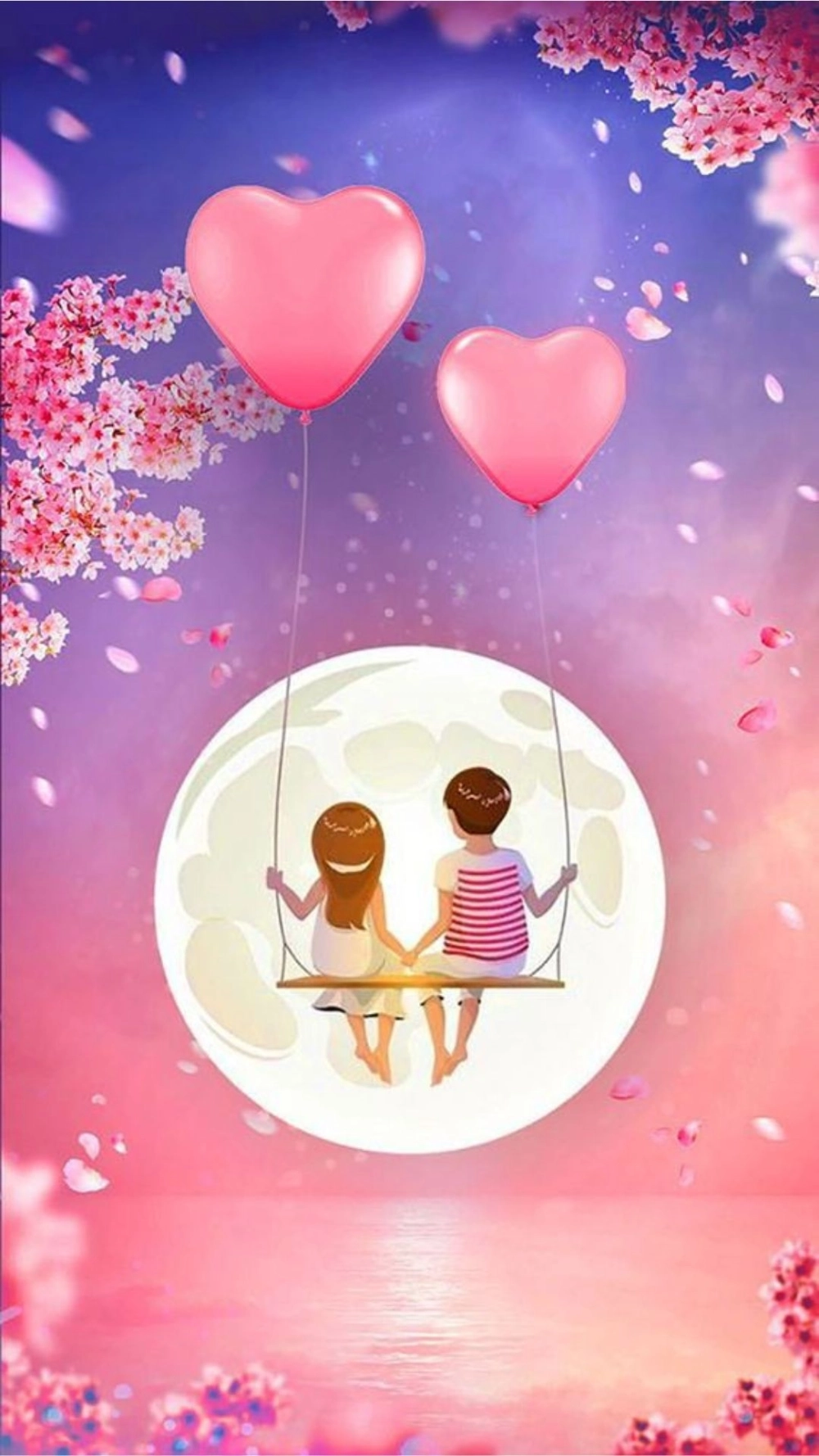 Những khoảnh khắc đáng yêu qua bộ nền tình yêu cute