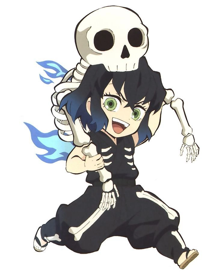 Demon Slayer Inosuke chibi cực dễ thương và sinh động