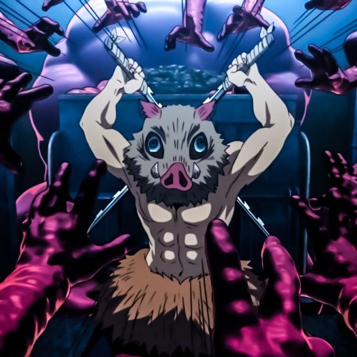 Hình nền Inosuke cute phù hợp làm ảnh đại diện dễ thương