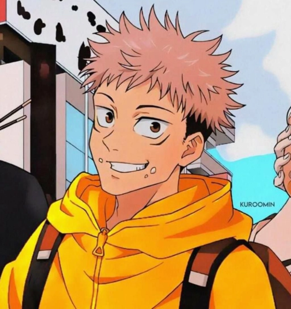 Itadori cute khi cười ngượng dù chiến đấu không ngừng