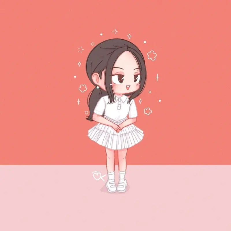 Jennie chibi Blackpink mang vẻ đẹp riêng cuốn hút