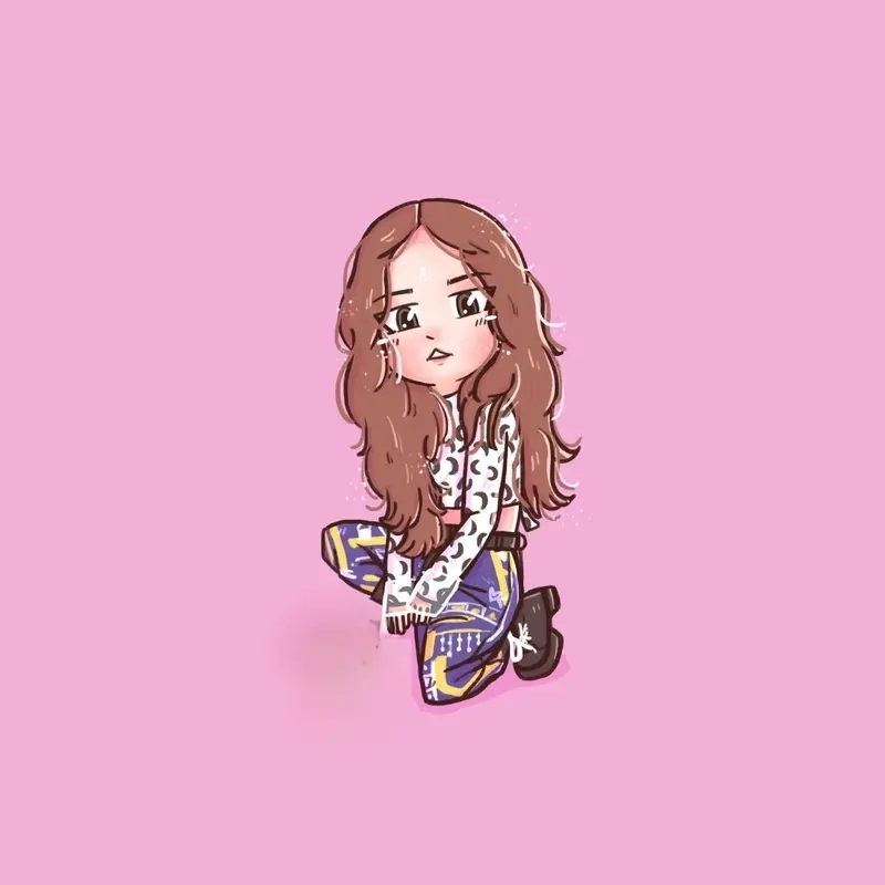 Ảnh Jennie chibi dễ thương làm trái tim tan chảy