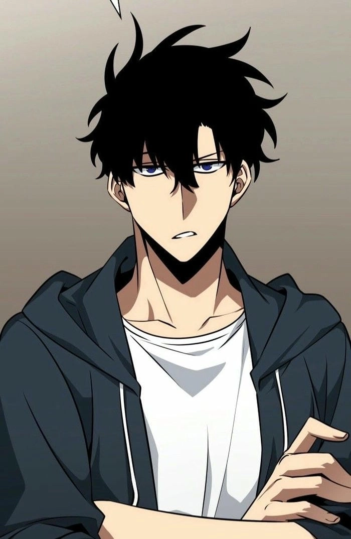 Sung Jin Woo outfit đen tuyền mang phong cách dark lord