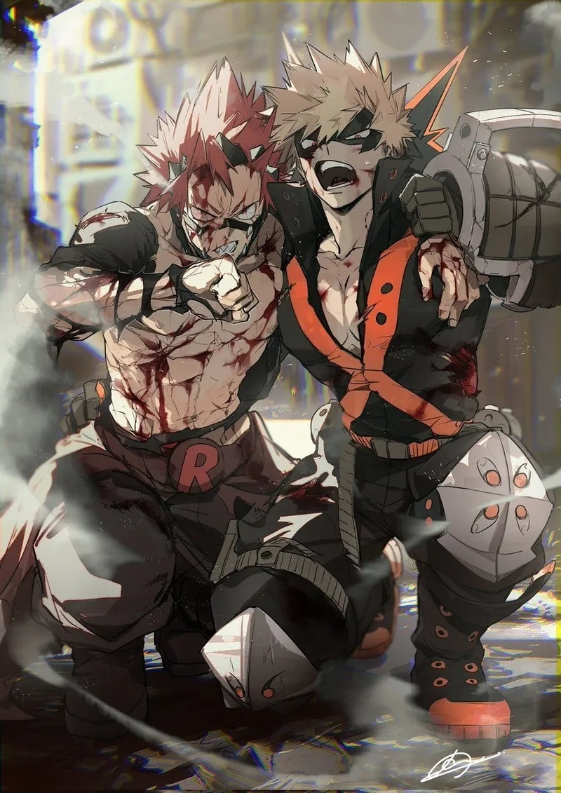 Kirishima x Bakugou cute những hình ảnh ngọt ngào