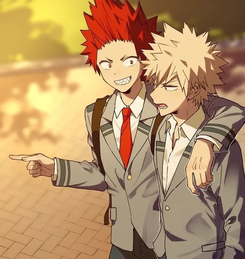 Kirishima x Bakugou fanart tác phẩm nghệ thuật đẹp