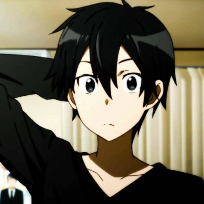 Avatar anime Kirito đậm chất game thủ