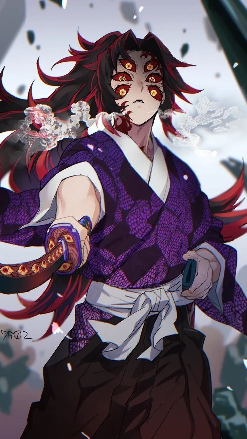 Hình ảnh đôi mắt Demon Slayer Kokushibo Eyes gây sốt