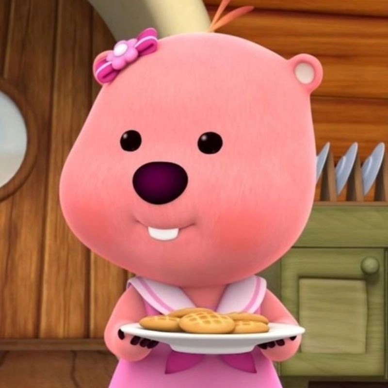 Gấu hồng loopy meme idol quốc dân phiên bản meme