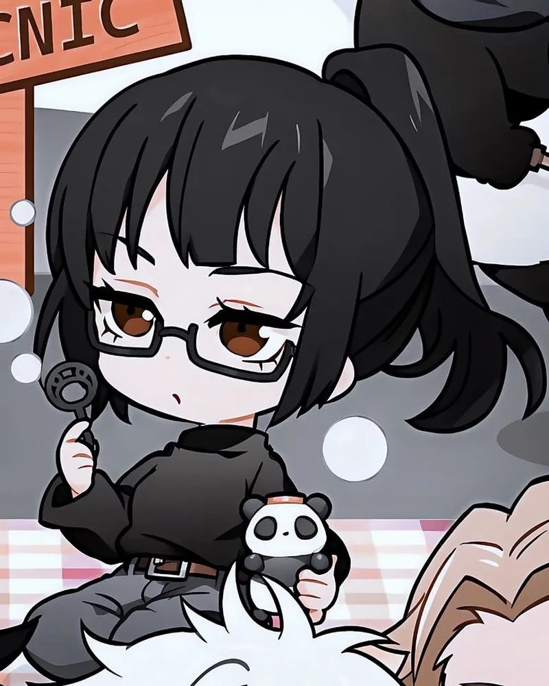 Phiên bản nhỏ nhắn dễ thương của Maki chibi JJK