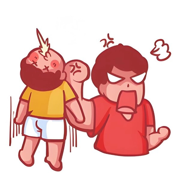 Meme ăn đập thể hiện cảm xúc bức xúc cực mạnh