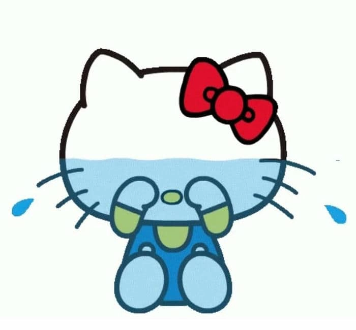 Ảnh meme Hello Kitty lan truyền khắp Facebook