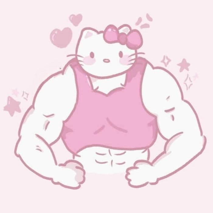 Meme ảnh Hello Kitty bựa chế cực sáng tạo