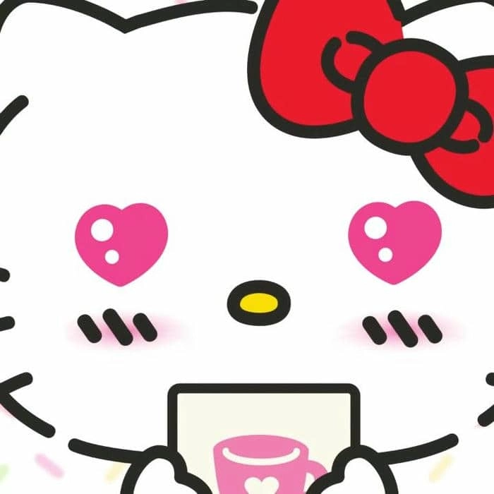 Meme Hello Kitty khóc đầy biểu cảm và hài hước