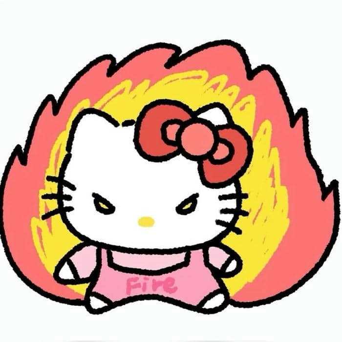 Hello Kitty ai meme khiến người xem tò mò