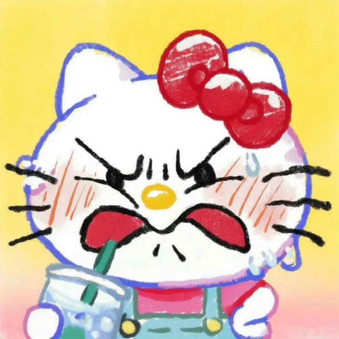 Hello Kitty gym meme tập tạ siêu cơ bắp