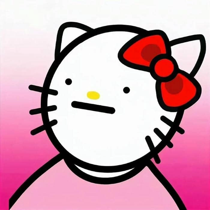 Hello Kitty meme Pinterest được lưu trữ hàng loạt