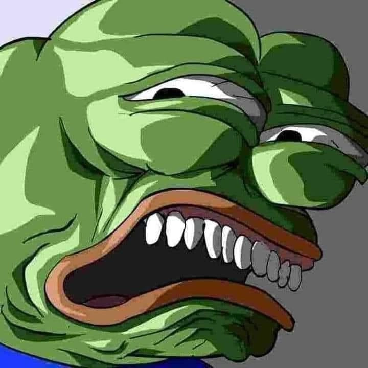 Meme ếch xanh ngạc nhiên siêu hài và dễ thương