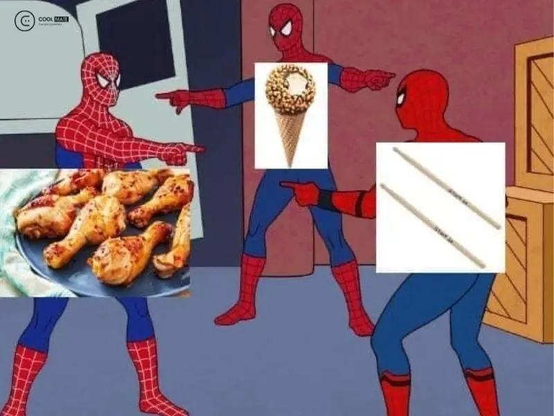 Meme 3 thằng người nhện lan truyền không ngừng nghỉ