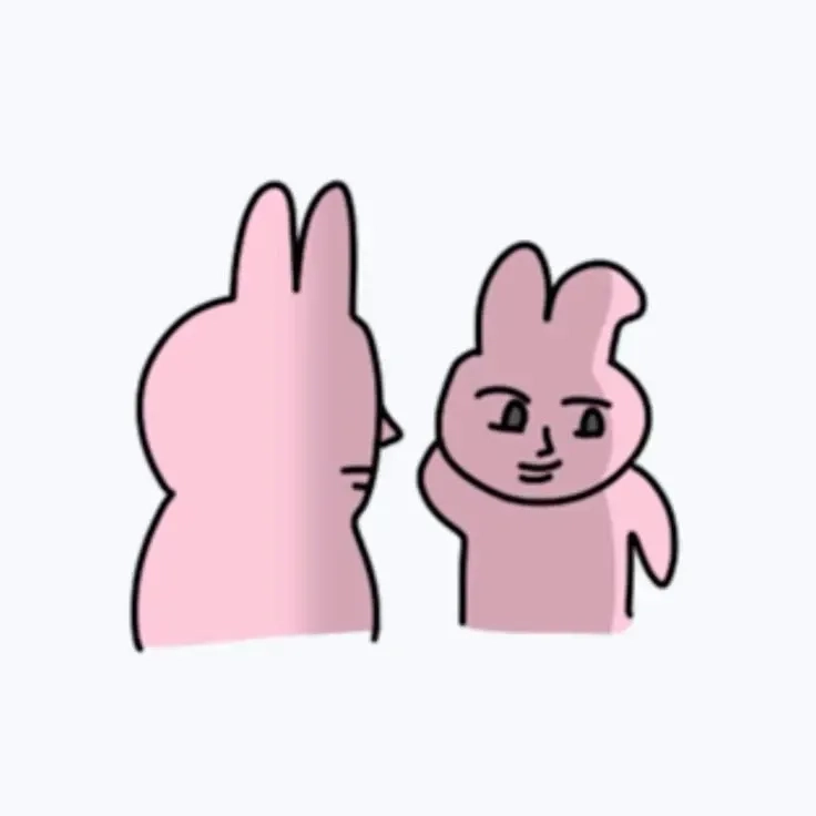 Meme thỏ hồng ngại mà lại cứ thích trêu