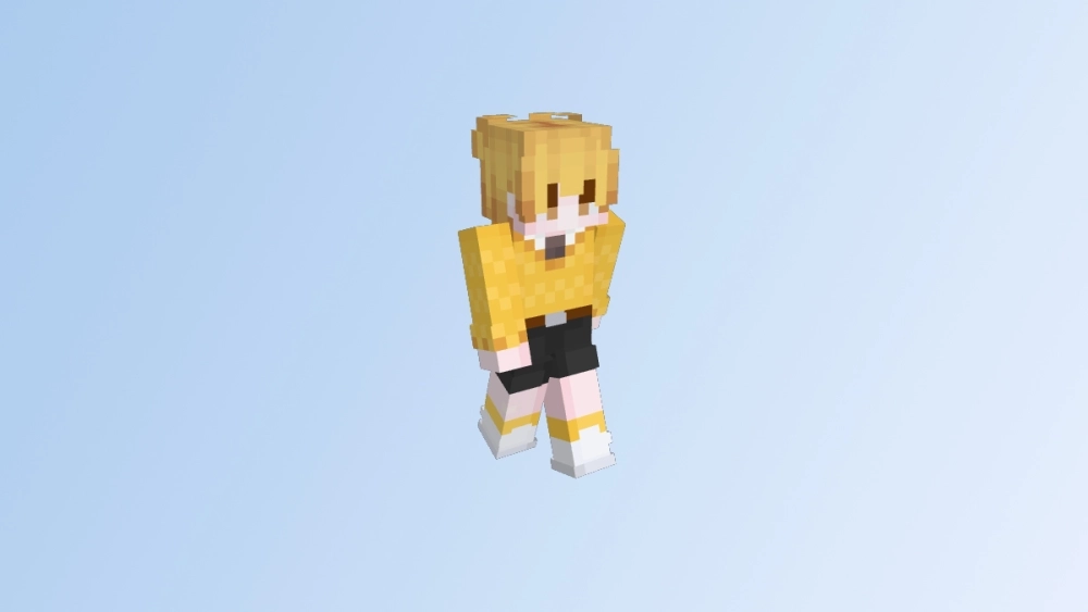 Skin 3D Minecraft meme tạo hình ngáo đá không lối