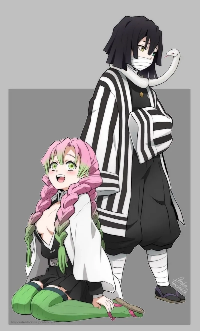 Tình cảm mãnh liệt Obanai x Mitsuri cosplay