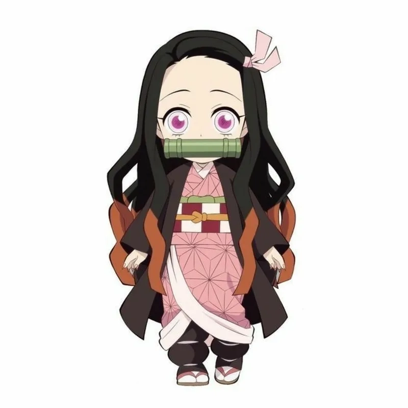 Hình ảnh Nezuko chibi ngộ nghĩnh không thể rời mắt